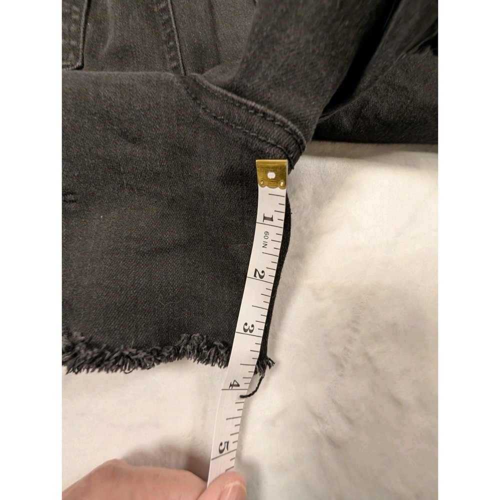Melissa McCarthy Seven 7 Slim System Short Women Black Denim Stud Moto-22W - Picture 6 of 10